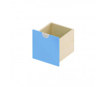 [Série Cubo - Úzká zásuvka vysoká, 1 ks - modrá]
