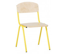 [Židlička s kovovou konstrukcí 1 - výška sedu 26 cm - žlutá]