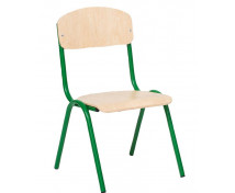 [Židlička s kovovou konstrukcí 2 - výška sedu 31 cm - zelená]
