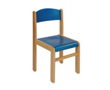 [Dřevěná židlička BUK 26 cm - modrá]