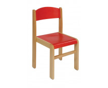 [Dřevěná židlička BUK 35 cm - červená]