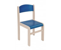 [Dřevěná židle JAVOR modrá 31 cm]