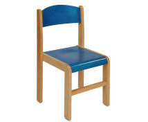 [Dřevěná židlička BUK 31 cm - modrá]