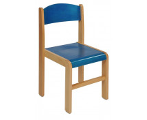 [Dřevěné židle buk 38 - modrá]