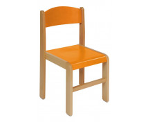 [Dřevěné židle buk 38 - oranžová]