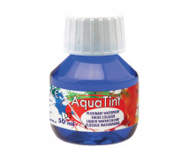 [Vodová barva AquaTint/Tuš - tmavě modrá - 50 ml]