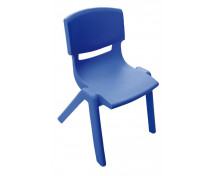 [Plastové židle - s výškou 38 cm - modrá]