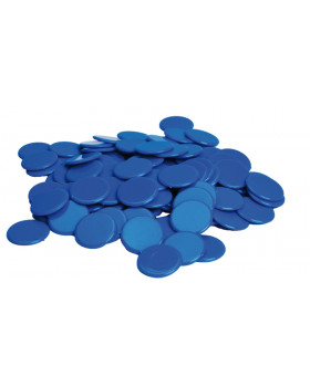 Plastové žetony - modré