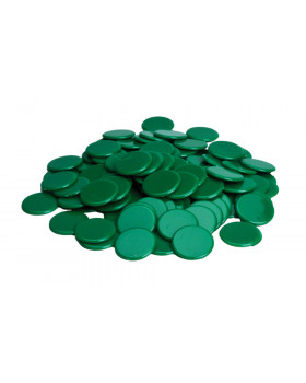 Plastové žetony - zelené