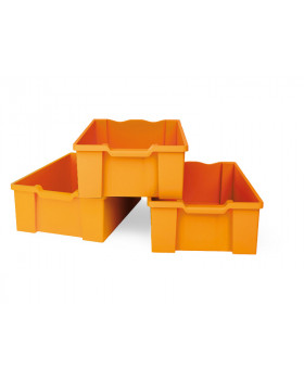 Plastové kontejnery velké, sada 3 ks, oranžové