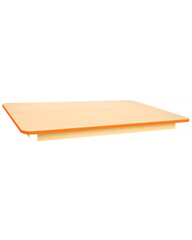 Stolová deska Javor - obdélník - oranžová