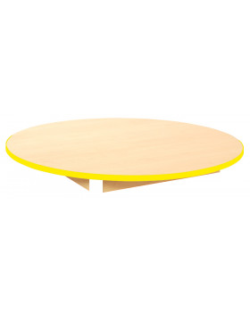 Stolní deska JAVOR, kruh 125 cm, žlutá