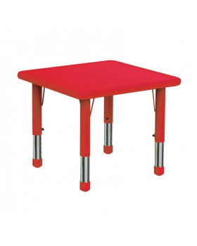 Plastová stolová deska - čtverec - červená