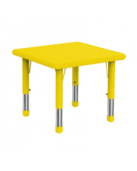 Plastová stolová deska - čtverec - žlutá