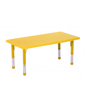 Plastová stolová deska - obdélník - žlutá