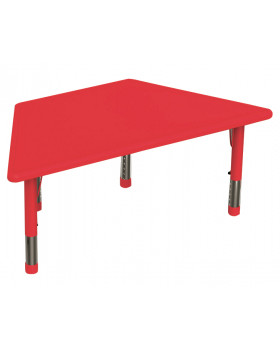 Plastová stolová deska - lichoběžník - červená