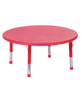 Plastová stolová deska - kruh - červená