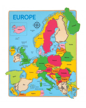 Vkladací puzzle - Mapa Evropy