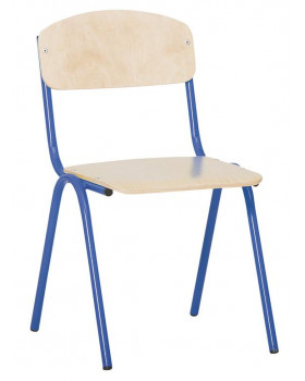 Židlička s kovovou konstrukcí 1 - výška sedu 26 cm - modrá
