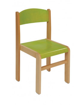 Dřevěná židlička BUK 26 cm - zelená