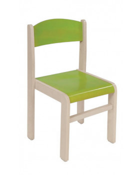 Dřevěná židle JAVOR zelená 26 cm