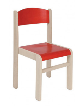 Dřevěná židle JAVOR  červená 31 cm