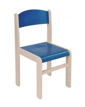 Dřevěné židle  javor 38 - modrá