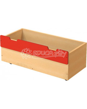 Box dřevěný velký - červený