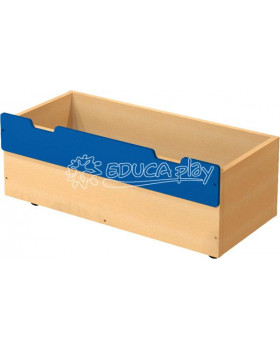 Box dřevěný velký - modrý