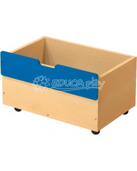 Box dřevěný střední na 2+1 - modrý