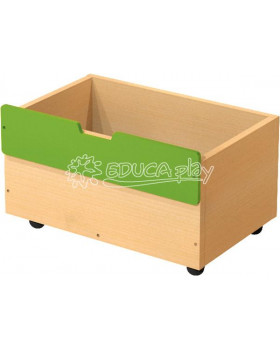 Box dřevěný střední na 2+1 - zelený
