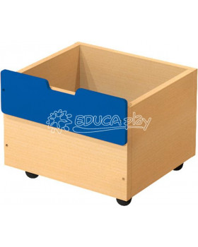 Box dřevěný malý - modrý