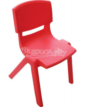 Plastová židlička - výška 30 cm - červená