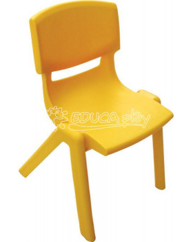 Plastová židlička - výška 30 cm - žlutá