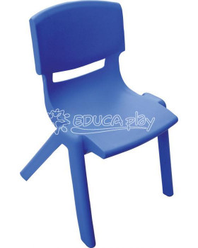 Plastová židlička - výška 30 cm - modrá