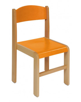 Dřevěné židle buk 38 - oranžová