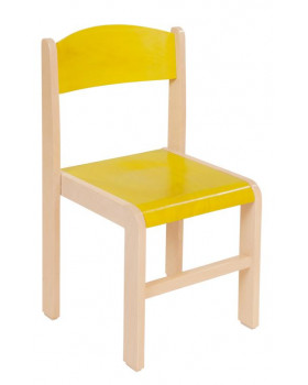 Dřevěné židle buk 38 - žlutá