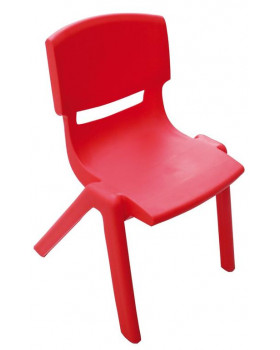 Plastové židle - s výškou 26 cm - červená