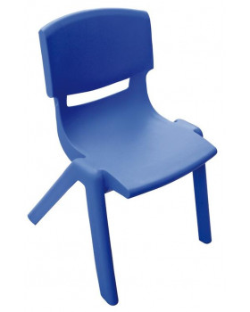 Plastové židle - s výškou 26 cm - modrá