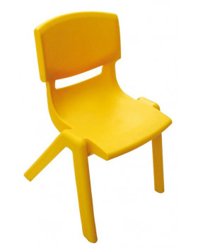 Plastové židle - s výškou 26 cm - žlutá