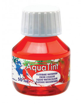 Vodová barva AquaTint/Tuš - červená - 50 ml