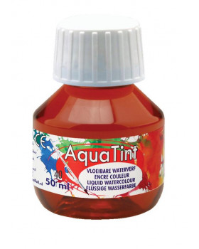 Vodová barva AquaTint/Tuš - hnědá - 50 ml