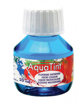 Vodová barva AquaTint/Tuš - světle modrá - 50 ml
