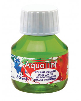 Vodová barva AquaTint/Tuš - světle zelená - 50 ml