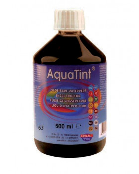 Vodová barva AquaTint/ Tuš - černá - 500 ml