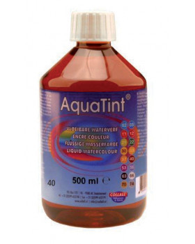 Vodová barva AquaTint/ Tuš - hnědá - 500 ml