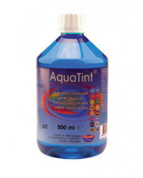 Vodová barva AquaTint/ Tuš - světle modrá - 500 ml