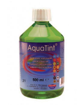 Vodová barva AquaTint/ Tuš - světle zelená - 500 ml