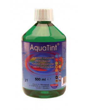 Vodová barva AquaTint/ Tuš - tmavě zelená - 500 ml