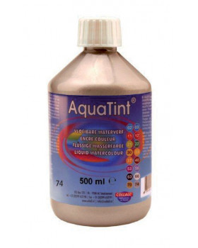 Vodová barva AquaTint/ Tuš - stříbrná - 500 ml
